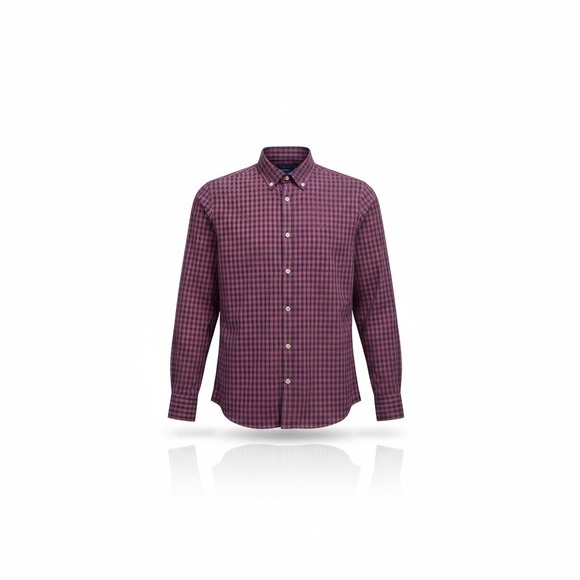 J.Crew Other - J.Crew Mens Slim Fit Gingham Button Down Shirt Red Navy Blue Large L Long Sleeve